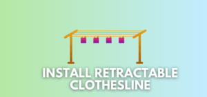 A banner image with a clothesline vector and the text reads, "install retractable clothesline"